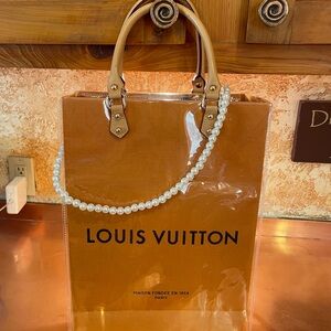 Louis Vuitton Brown and Tan Tote